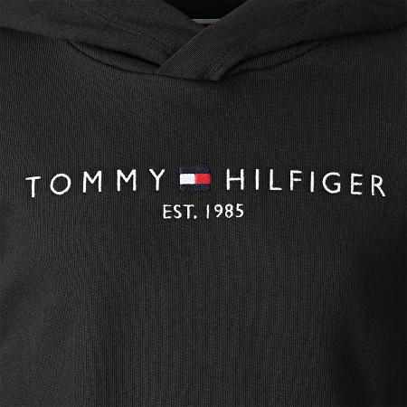 Tommy Hilfiger - Sudadera con capucha para niño Essential 0213 Negro