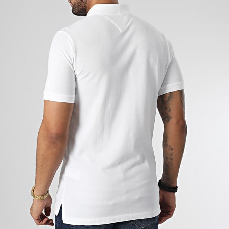 Tommy Jeans - Polo Manches Courtes Slim Placket 5370 Blanc