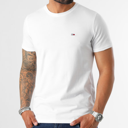 Tommy Jeans - Lot De 2 Tee Shirts Slim 5381 Blanc