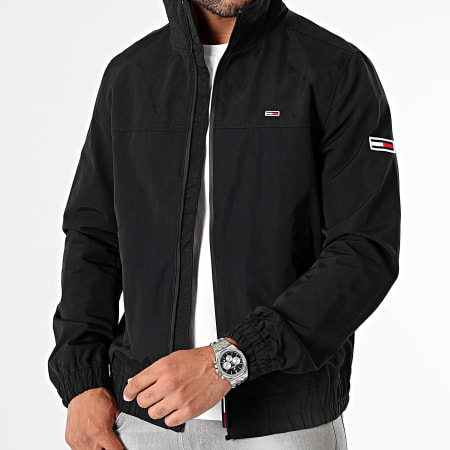 Tommy Jeans - Giacca con zip Essential Casual 5382 nera