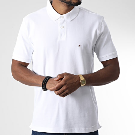 Tommy Hilfiger - Polo Manches Courtes 1985 Regular 7770 Blanc