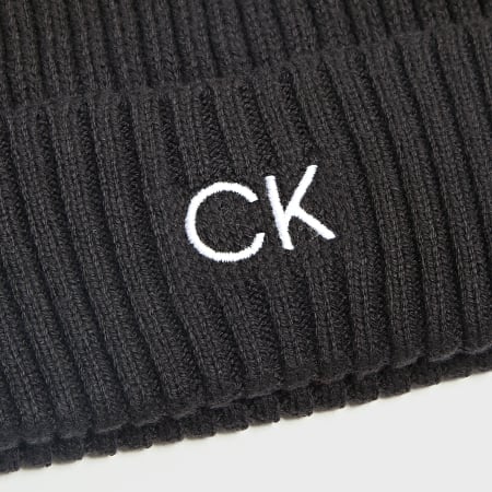Calvin Klein - Classic Cotton Beanie 9680 Negro