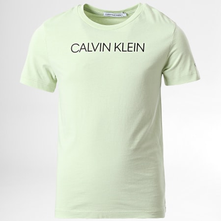 Calvin Klein - Camiseta institucional 0298 Verde