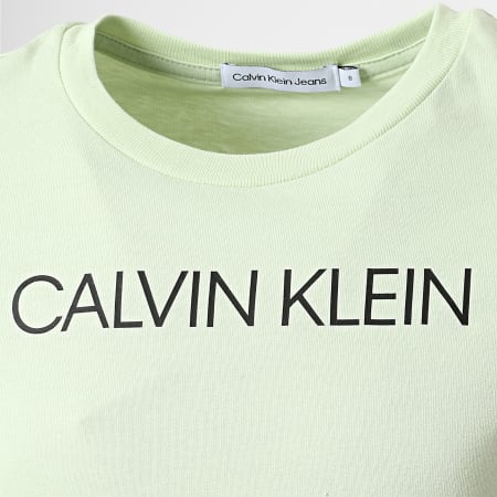 Calvin Klein - Tee Shirt Institutional 0298 Vert