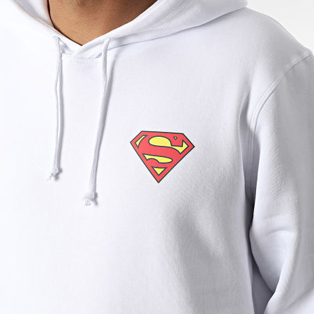 DC Comics - Felpa con cappuccio con logo bianco
