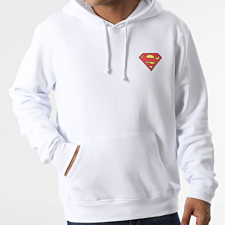 DC Comics - Felpa con cappuccio con logo bianco