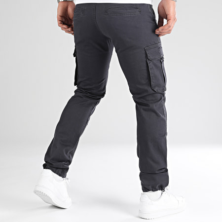 LBO - 0218 Pantaloni cargo grigio antracite dal taglio regolare