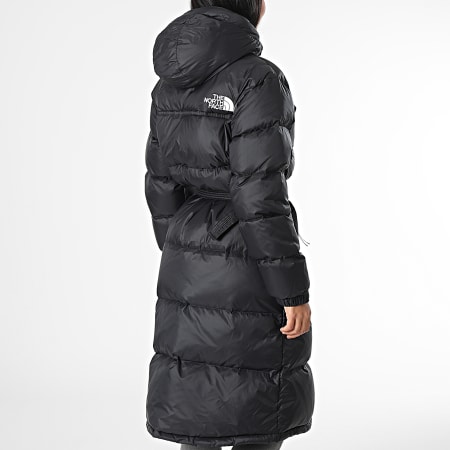 The North Face - Nuptse Belt Piumino lungo da donna con cappuccio nero