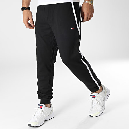 Tommy Hilfiger - 7555 Pantaloni da jogging con fascia nera