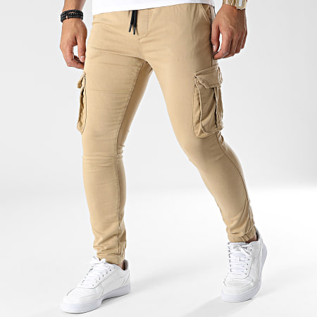 Black Industry - Pantalon Cargo 0466 Beige