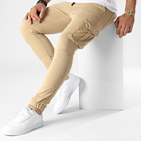 Black Industry - Pantalon Cargo 0466 Beige