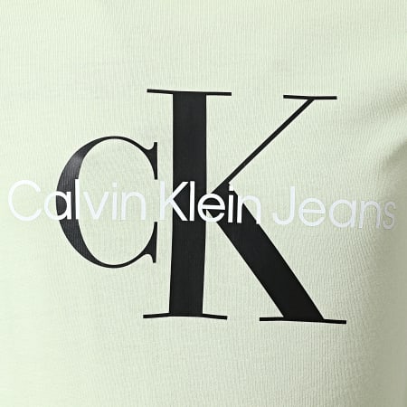 Calvin Klein - Tee Shirt Enfant Monogram Logo 0267 Vert
