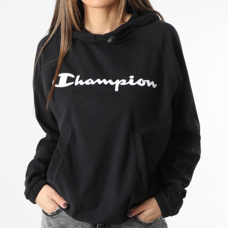 Champion - Sudadera polar con capucha para mujer 115962 Negro