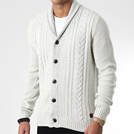 Jack And Jones - Cardigan beige in chiné