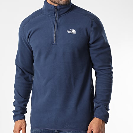 The North Face - Giacca in pile con zip Glacier Navy