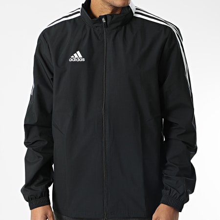 Adidas Sportswear - GH4466 Giacca nera con cappuccio e zip