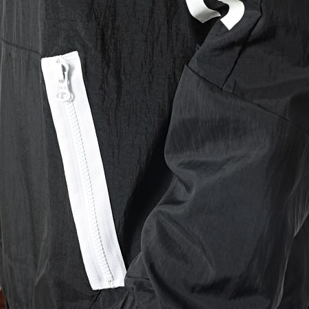 Adidas Performance - Cortavientos Cuello con Cremallera HJ9946 Negro