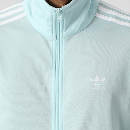 Adidas Originals - Veste Zippée A Bandes HL9341 Bleu Ciel
