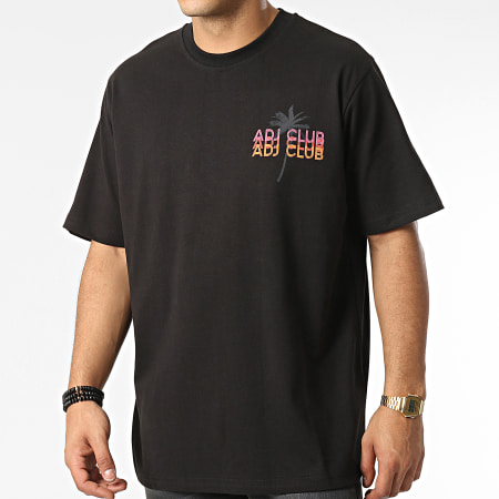 Classic Series - Camiseta oversize grande KL-2105 Floral negra