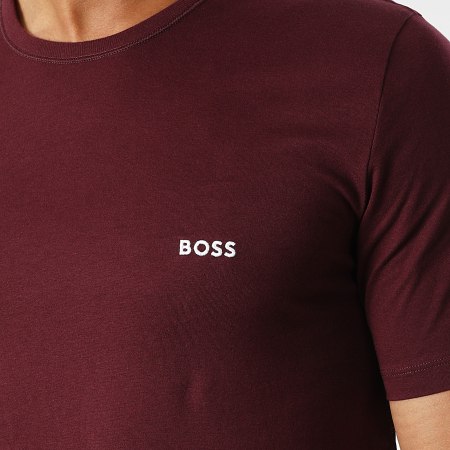 BOSS - Lot De 3 Tee Shirts Classic 50475286 Noir Bordeaux Bleu Marine