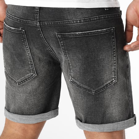 LBO - Pantalones cortos vaqueros 0206 Denim Negro