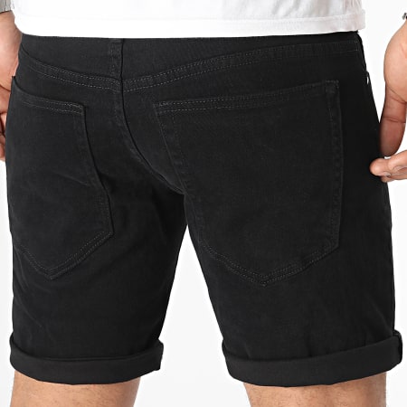 LBO - Pantaloncini di jeans con trattamento 0207 Nero