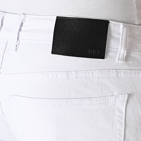 LBO - Pantaloncini Jean rilassati 0214 Bianco