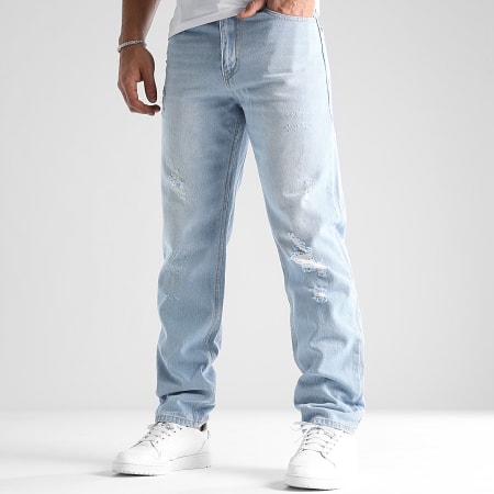 LBO - Jeans relaxed fit con lavaggio Destroy 2833 Denim Wash Blu