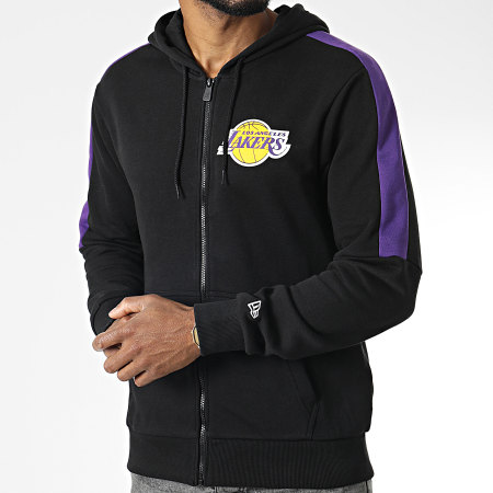 New Era - Los Angeles Lakers Panel Hoodie Negro