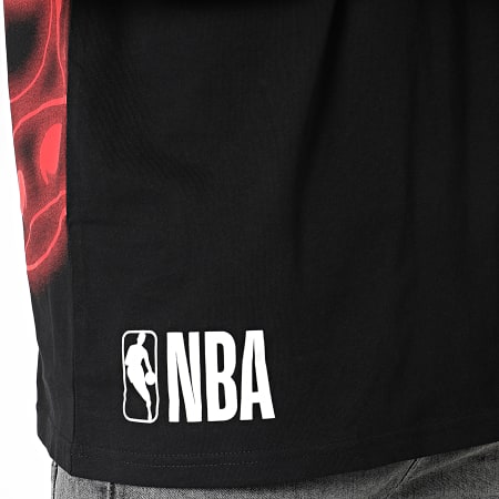 New Era - Maglietta grande sovradimensionata Chicago Bulls nero neon