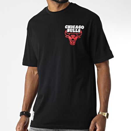 New Era - Tee Shirt Large Oversized Neon Chicago Bulls Noir