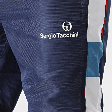 Sergio Tacchini - Short Jogging A Bandes Binario 39875 Bleu Marine