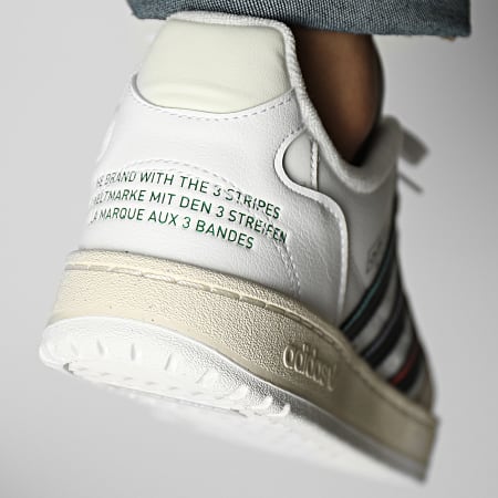 Adidas Originals - NY 90 Stripes H03420 Cloud White Core Black Green Sneakers