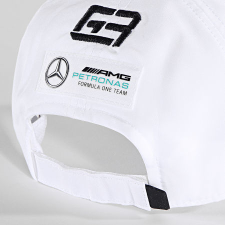 AMG Mercedes - Gorra de conductor George Russell Blanca