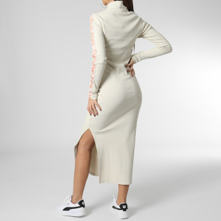 Calvin Klein - Vestido de tirantes para mujer 9993 Beige