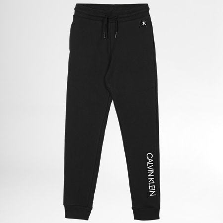 Calvin Klein - Logotipo institucional 0954 Pantalones de chándal para niños Negro
