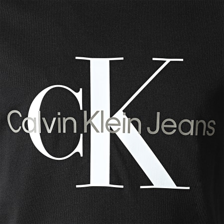 Calvin Klein - Maglietta da bambino con logo monogramma 0267 nero