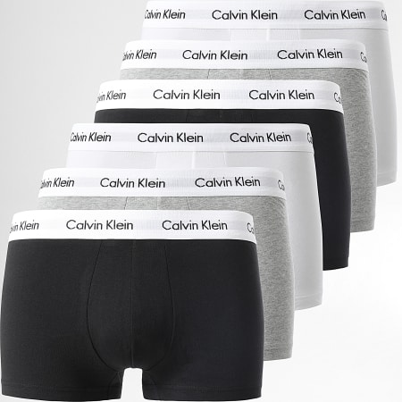 Lot De 6 Boxers Lee Cooper Pour Homme - Coton Respirant, Coupe Classique - Noir, Bleu Marine, Gris - Tailles M à XXL