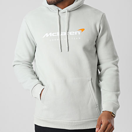 McLaren - Felpa con cappuccio Team Core TM1348 Grigio
