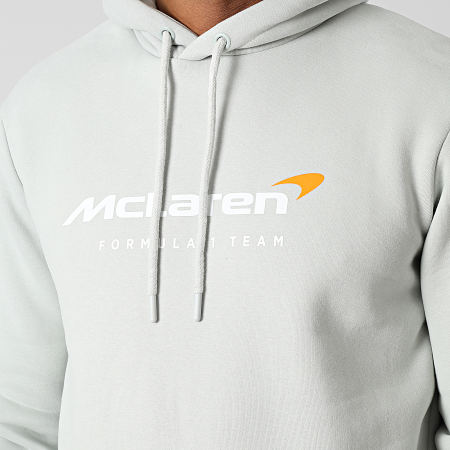 McLaren - Felpa con cappuccio Team Core TM1348 Grigio