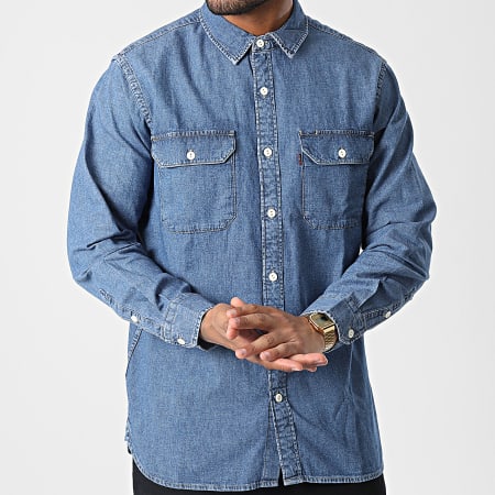 Chemise Levi's En Denim à Manches Longues - Coupe Slim - Taille M - Occasion Très Bon état - Bangladesh