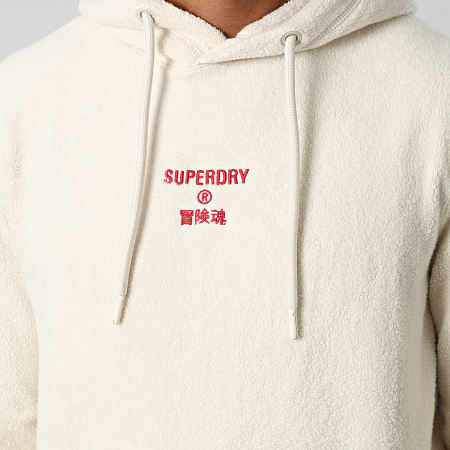 Superdry - Sudadera con capucha Código Beige