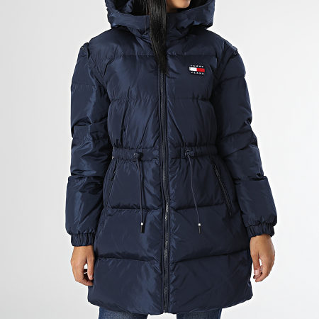 Tommy Jeans - Chaleco con capucha Mujer Down Puffer 1843 Azul Marino