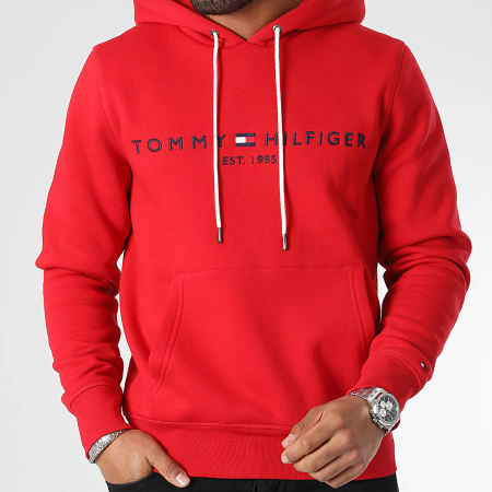 Tommy Hilfiger - Sweat Capuche Tommy Logo 1599 Rouge