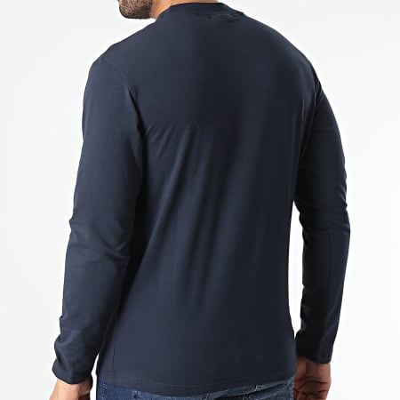 Calvin Klein - Tee Shirt Manches Longues Micro Logo 0179 Bleu Marine