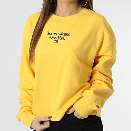 Sweat tommy jaune femme outlet