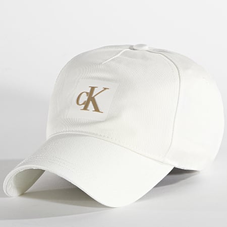 Calvin Klein - Cappello da donna scolpito 0376 Bianco