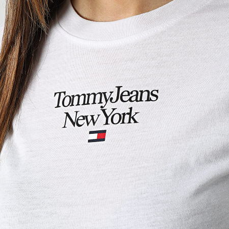 Tommy Jeans - Maglietta donna Essential Logo 4899 Bianco