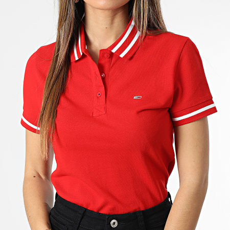 Polo rouge online tommy hilfiger femme