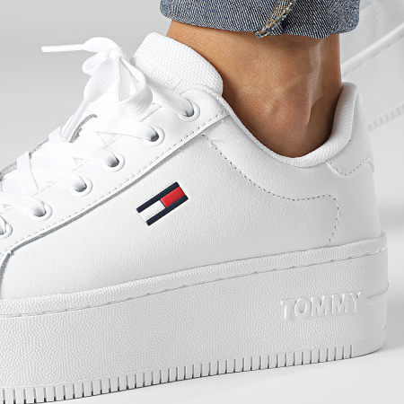 Tommy Jeans - Baskets Femme Flatform Essential 2043 White